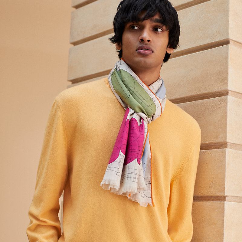 エルメス レクタングル 《エシェック・オ・ロワ》 レクタングル 《エシェック・オ・ロワ》 - ベージュ | Hermès